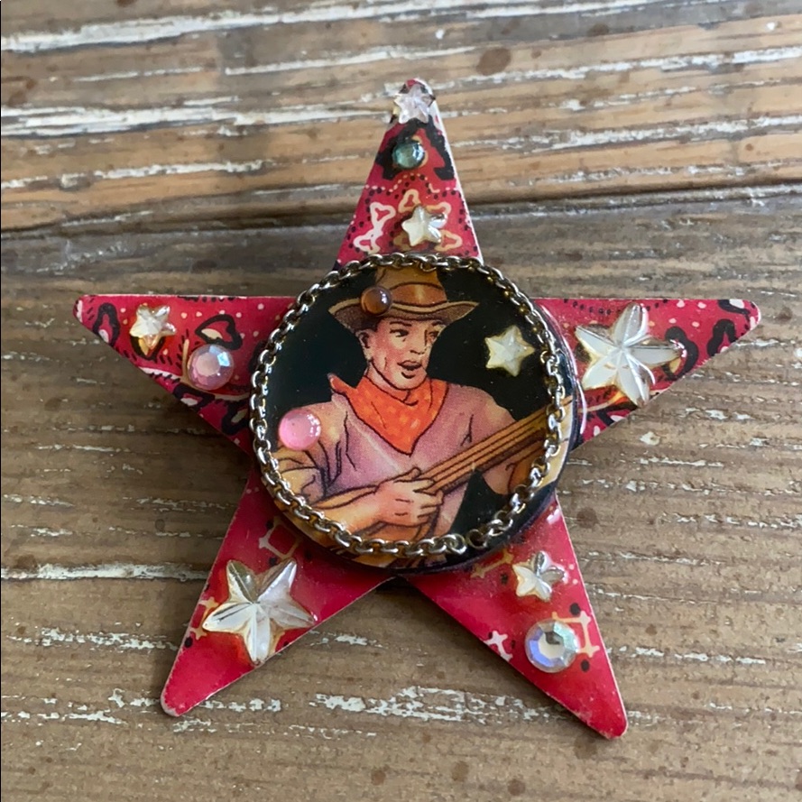 Cowboy Western Star Pin